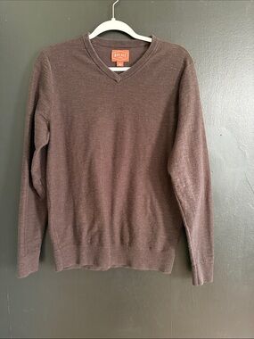 Red Ale V-neck Sweater Brown Size M